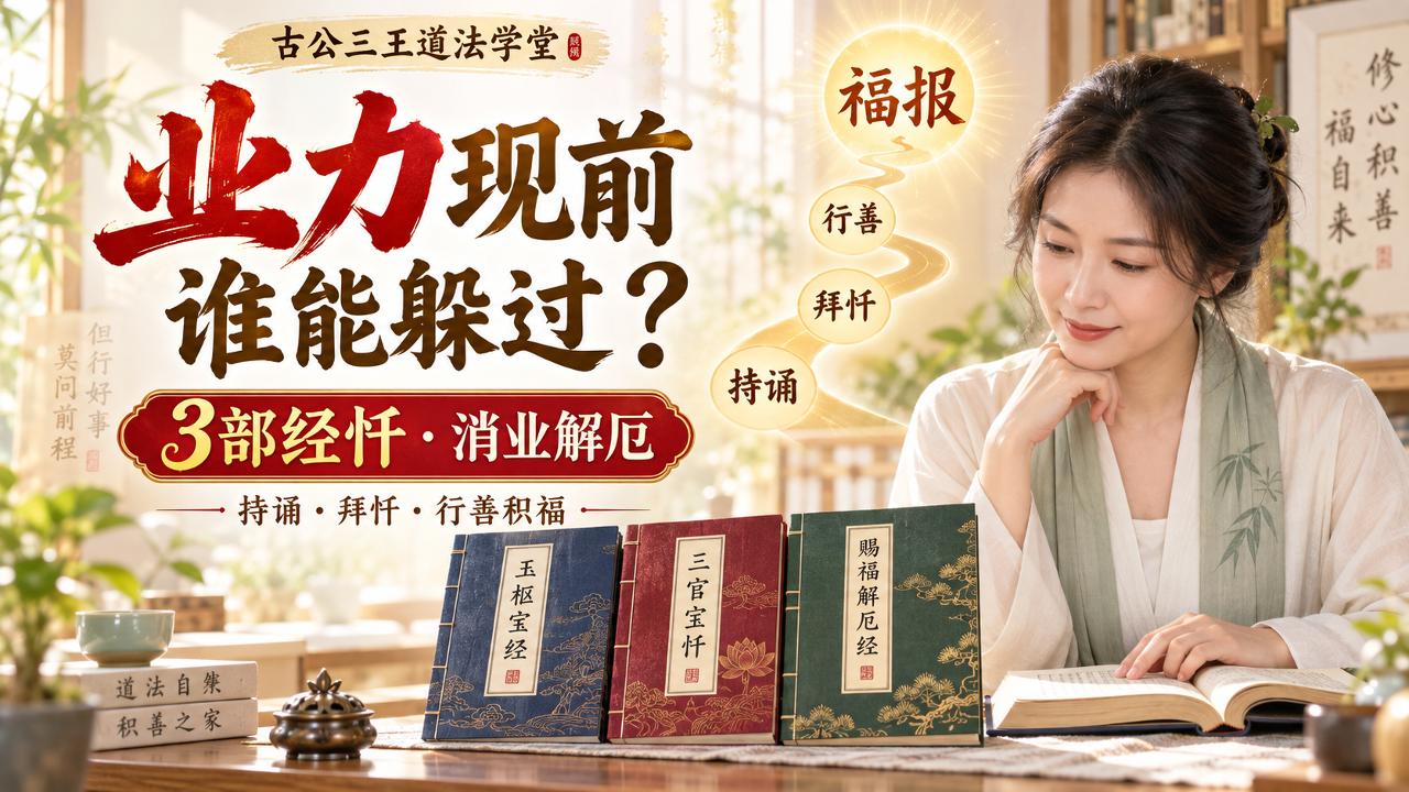 业力现前，谁也躲不过？道门3部经忏，教你忏悔、消业与解厄