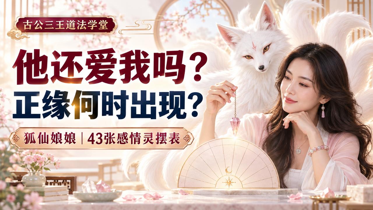 41 他还爱我吗？正缘何时出现？狐仙娘娘43张灵摆表，查清你的感情答案！