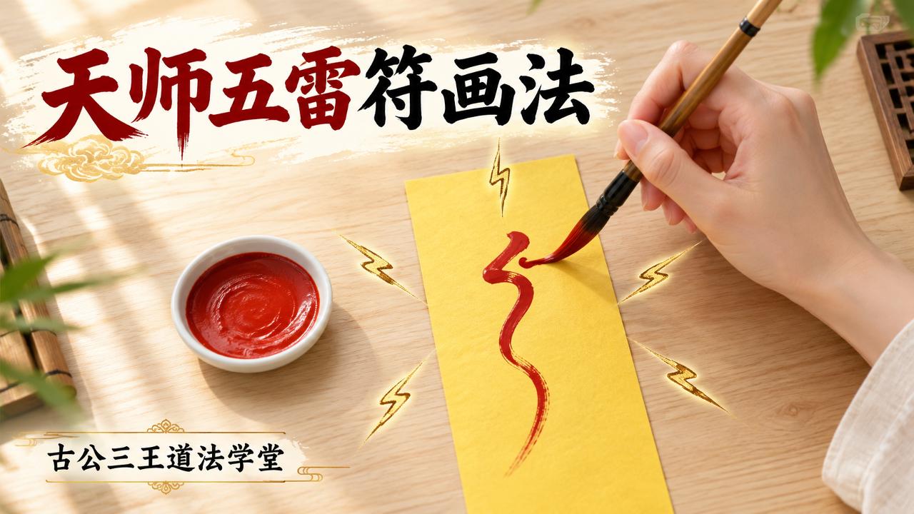 正一弟子必备，天师五雷符画法