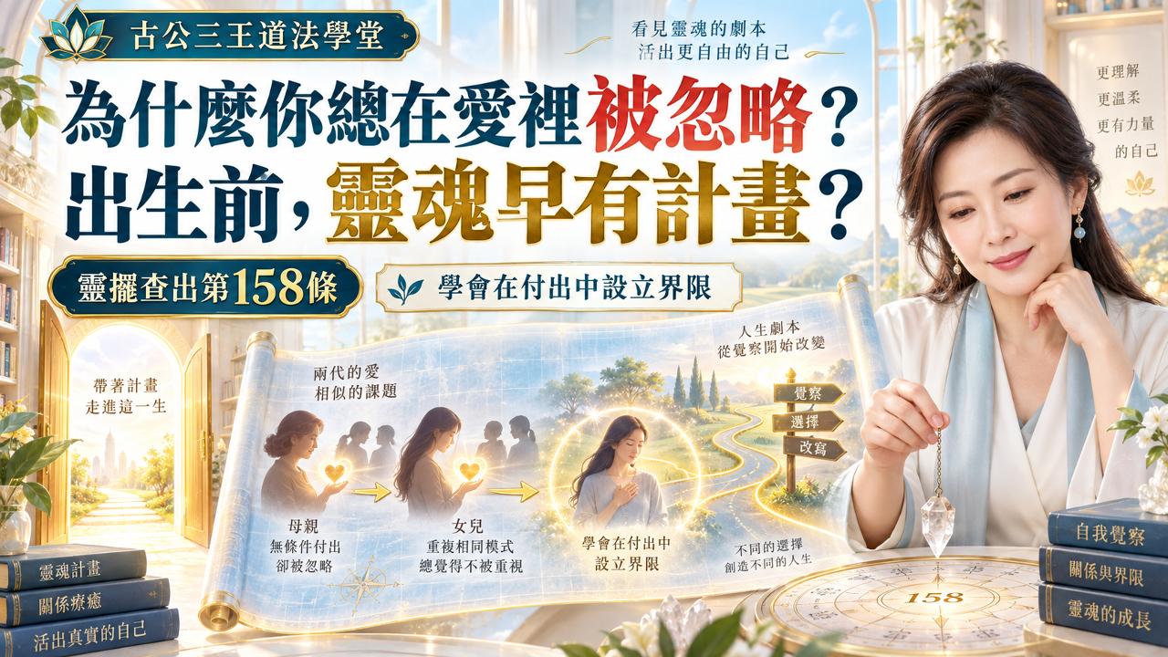 46 为什么你总在爱里被忽略？灵摆查出第158条：出生前，灵魂早已写下这段人